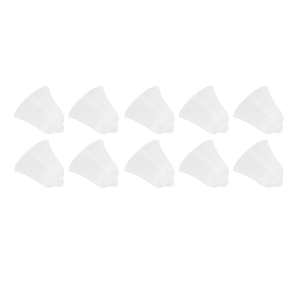 10PCS Hearing Amplifier Domes Replacement Silicone Soft Earplug Eardrum Heads Earbud Tips White