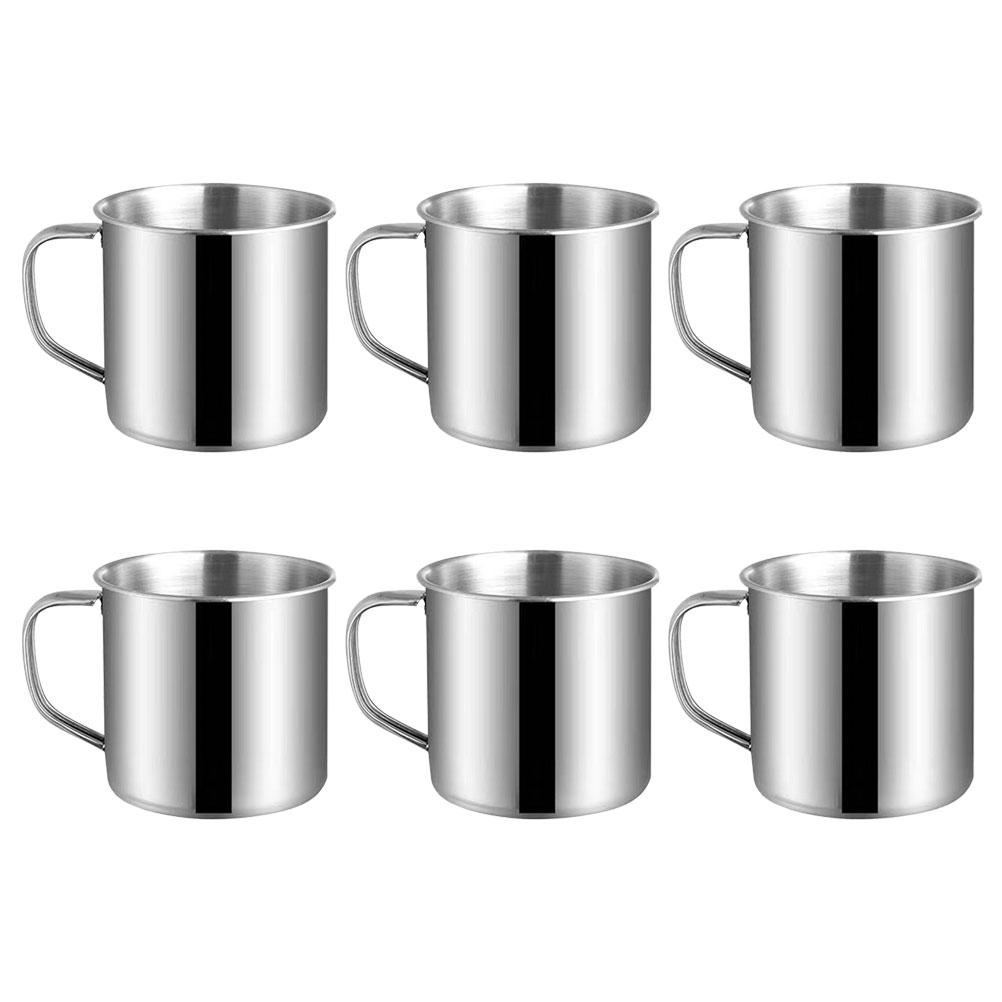 6 Pcs Children's Stainless Steel Water Cup Cups for Kids Espresso Outdoor Campfire Mugs