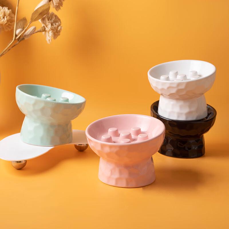 Changbaosen Elevated Ceramic Slow Feeder Pet Bowl