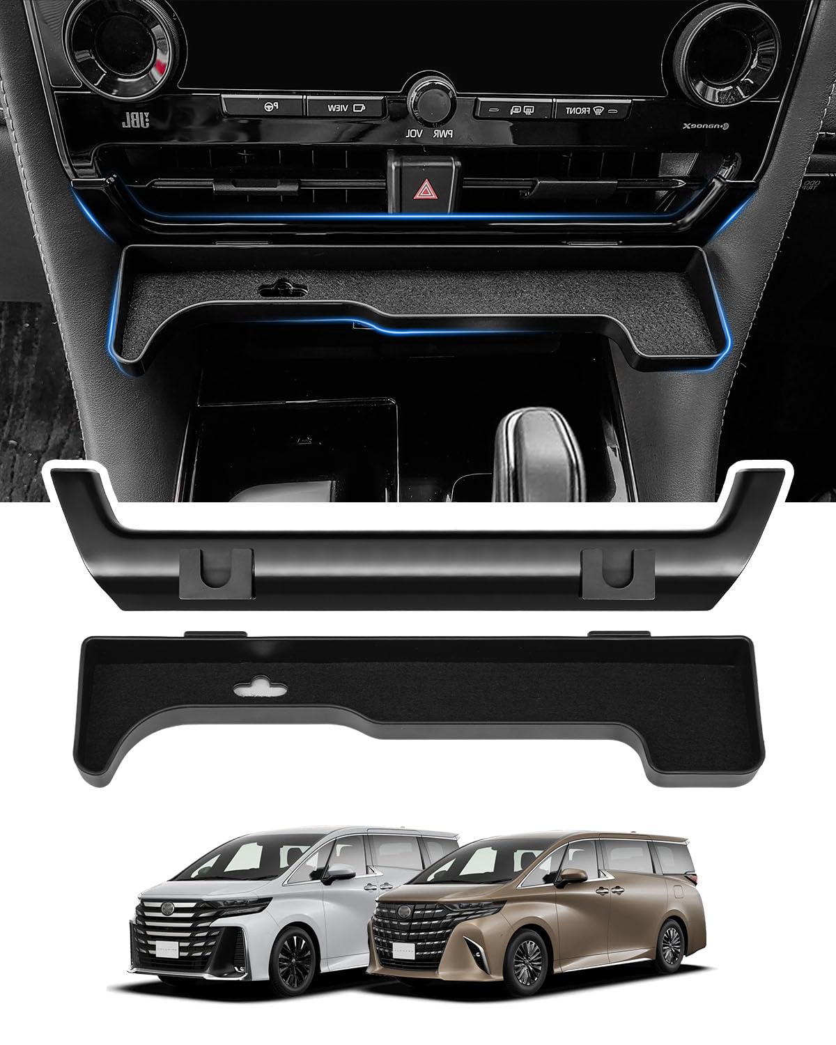 

Toyota New Alphard Storage Air Conditioner Console Compatible with Vellfire Executive Lounge Car Storage Console 3D Console Small Item Interior