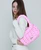 Acho Velvet Knitted Pompon Shoulder Bag_Light Pink