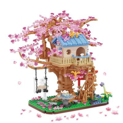 Cherry Blossom Tree Building Set Blocks Craft Toys DIY Toys Car Decoration Crafts Animation Derivatives Children Toys