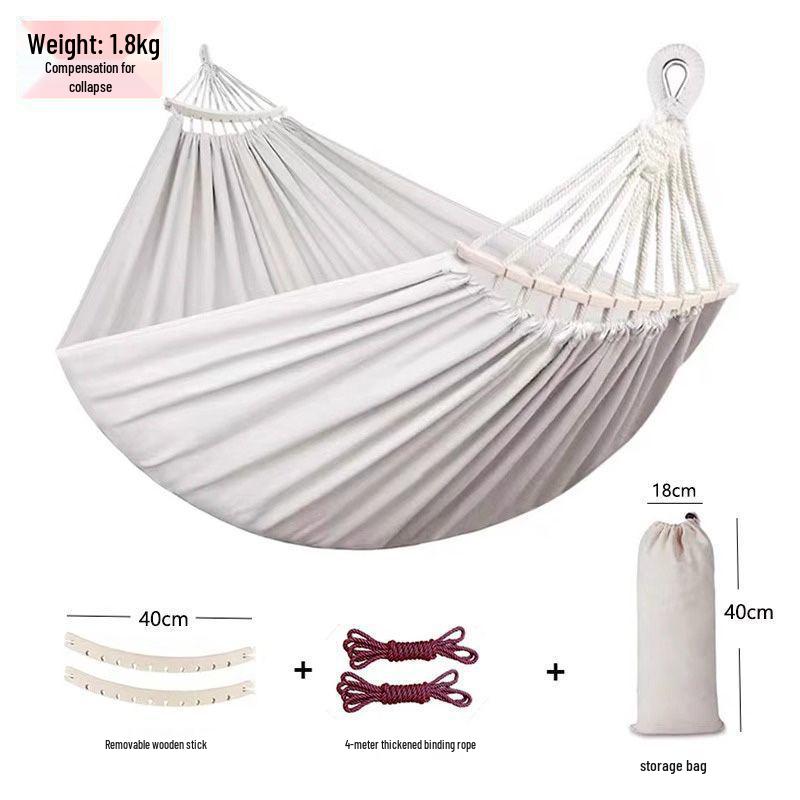 A1R Outdoor Double Hammock - Detachable, Washable, Anti-Rollover Adult & Child Swing for Camping