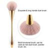 Large Size Nail Dust Brush Gold Nail Cleaning Brush Cleaning Brush Nail Art Brush  Salon Use