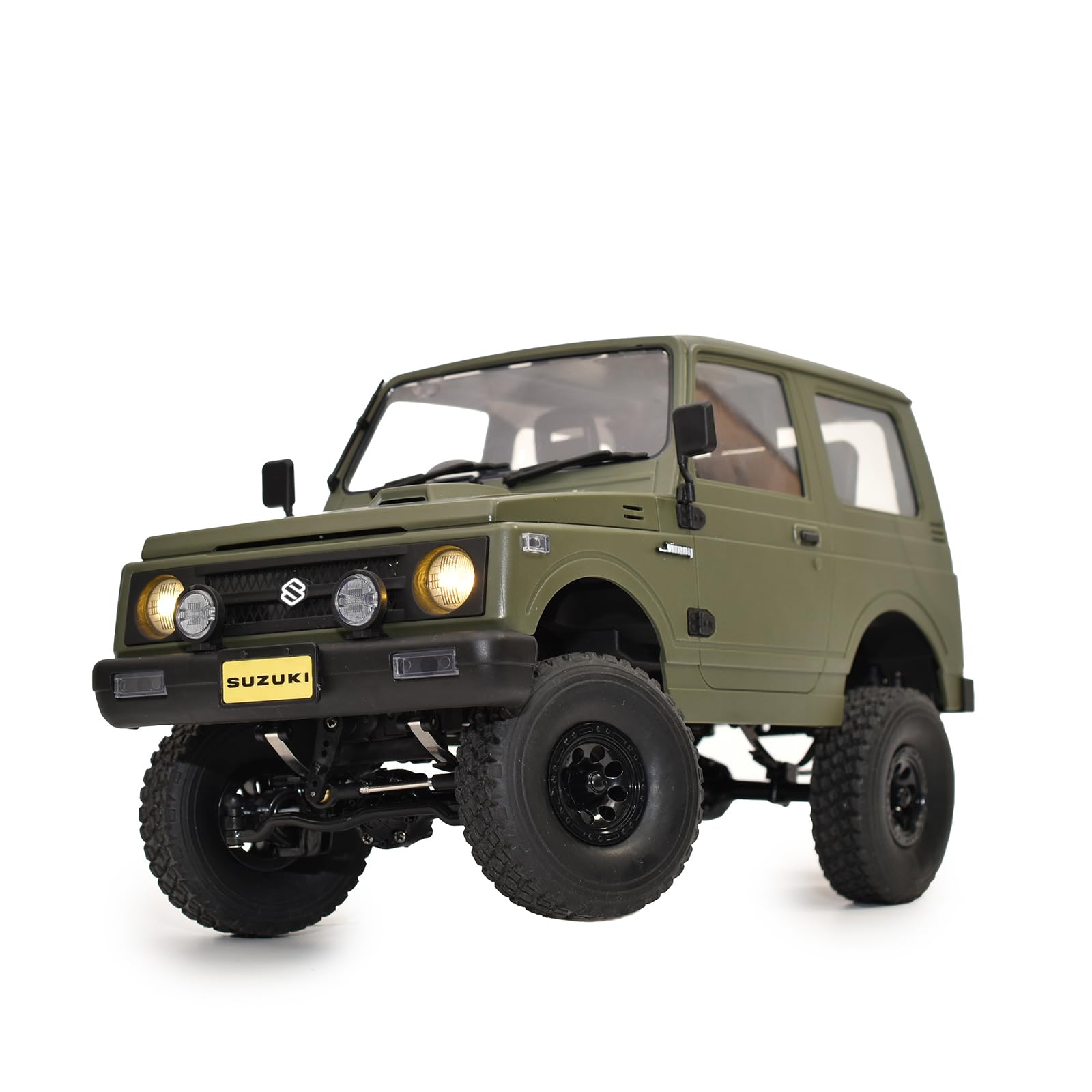 

WPL ЯПОНИЯ Suzuki Jimny (JA11) Радиоуправляемый внедорожник 4x4 масштаба 1:10 с технической маркировкой одобрения (оливковый)