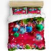 Christmas City Happy New Year Duvet Cover Bed Bedding Set Home Textile Quilt Cover Pillowcases Bedroom Bedding Set No Sheet