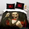 Chainsaw Fright Bedding Set Single Twin Full Queen King Size Halloween Bed Set Aldult Kid Bedroom Duvetcover Sets 3D Print 011
