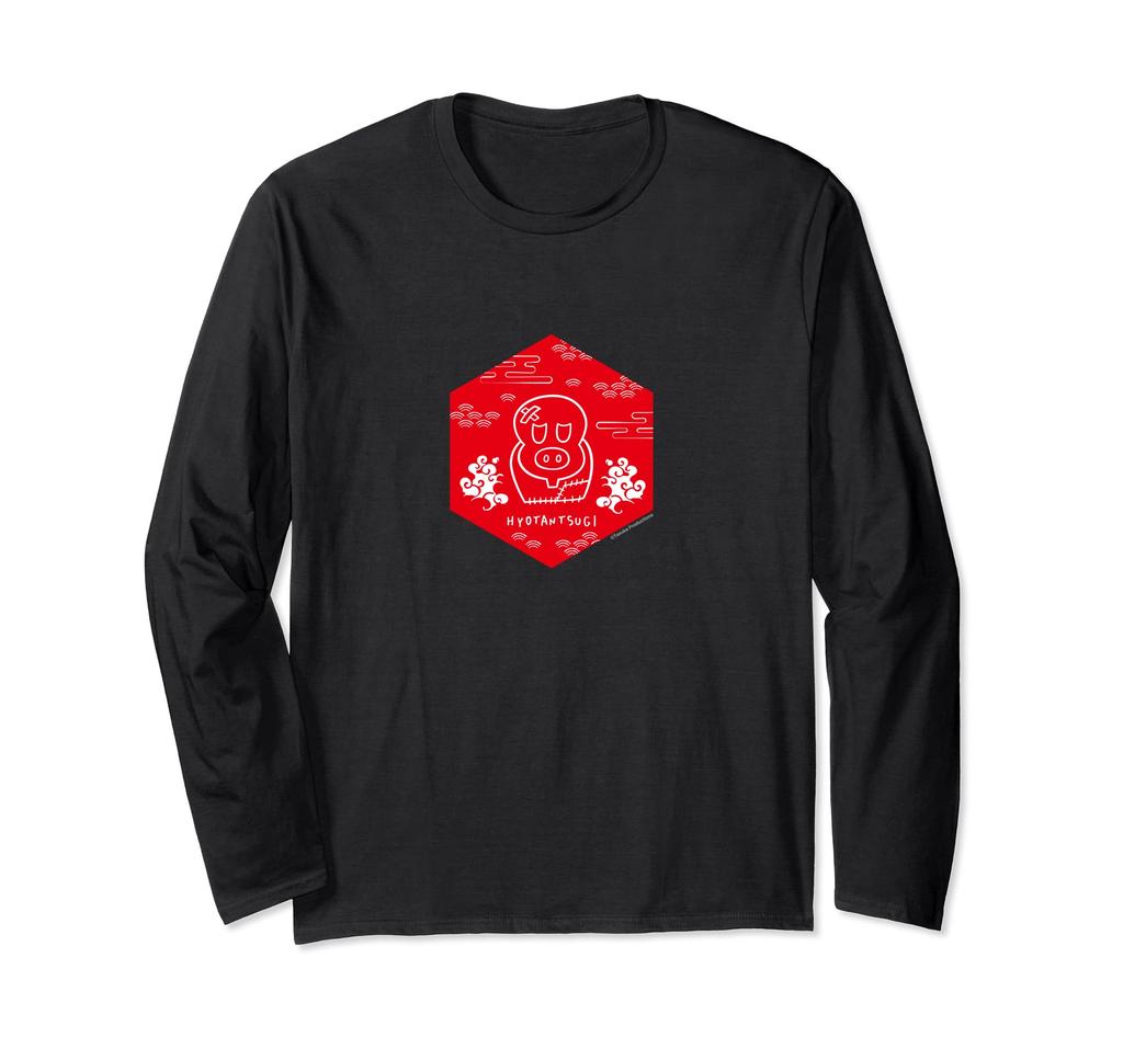 Gourd Tsugi Japanese Pattern TEZUKA PRODUCTIONS Long Sleeve (Hexagon) (C) T-Shirt