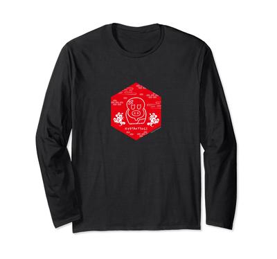 Gourd Tsugi Japanese Pattern TEZUKA PRODUCTIONS Long Sleeve (Hexagon) (C) T-Shirt
