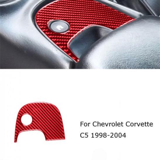 For Chevrolet Corvette C5 Carbon Fiber Console ESC Panel Control Cover Trim