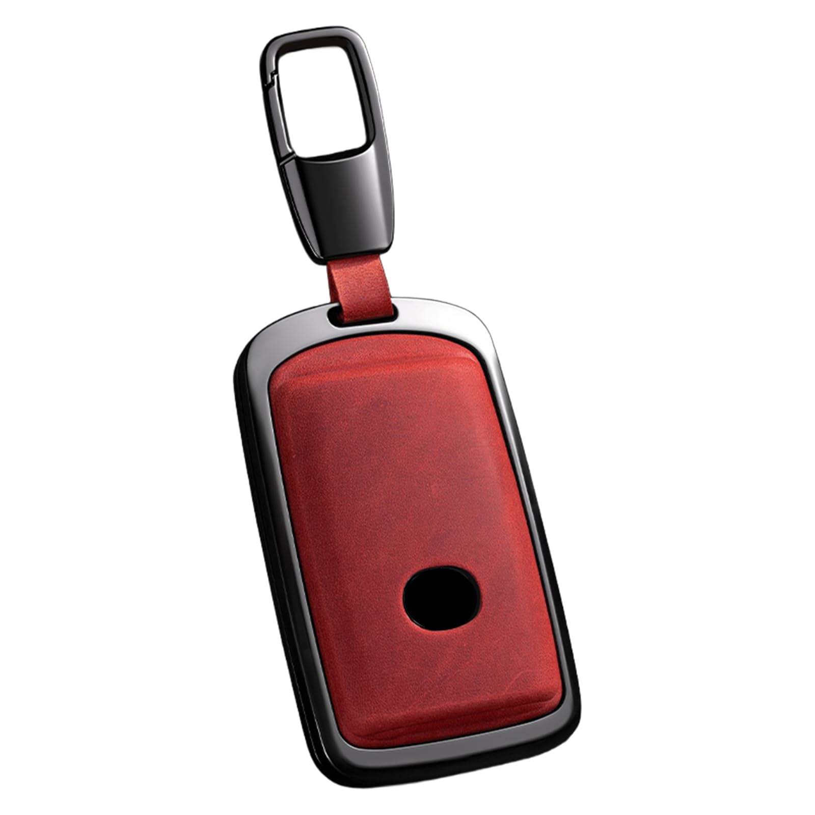 Key Fob Cover with Keychain 3 Buttons Smart Key Case for CX-3, CX8, CX5, CX30, MX30 MX60 (B3-red) Small