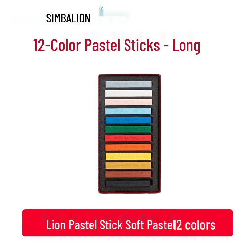 Lion Soft Pastels: Chalk Color Sticks for Drawing, Makeup, and Sketching - Blackboard Crayons.