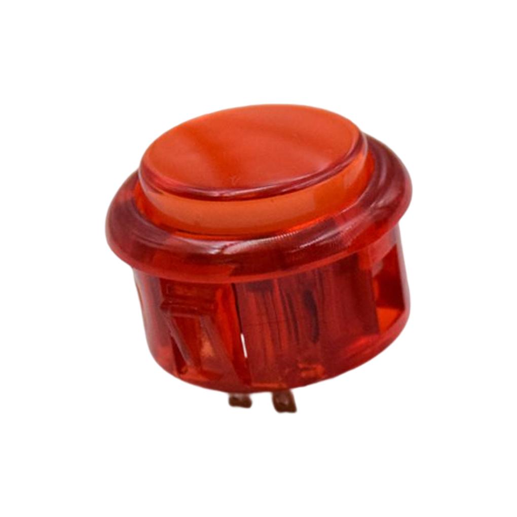 Transparent Switch Push Illuminated Accessory Parts 30 Cassette Ade Lighting Game Round Machines Board Operated