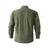 Men's Long Sleeve  Shirt Multi Pockets Casual Breathable Work Fishing Clothes Outdoor Sports Dry Hiking Shirt
