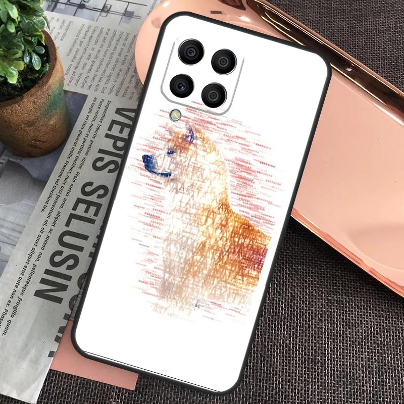 Animal Cute Dog Akita Case For Samsung Galaxy M32 M31 M12 M52 M13 M33 M53 M11 M51 M15 M55 M14 M34 M54 M20 M30s