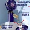 Portable USB Rechargeable Handheld Fan with LED Display