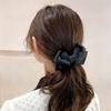 Fabric Bow Temperament Solid Color Korean Style Vertical Clip Women Hair Clip Headwear Banana Clip