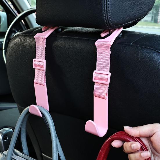 4Pcs Headrest Fastening Hooks Bag Hanger Car Hooks Car Interior Accessories