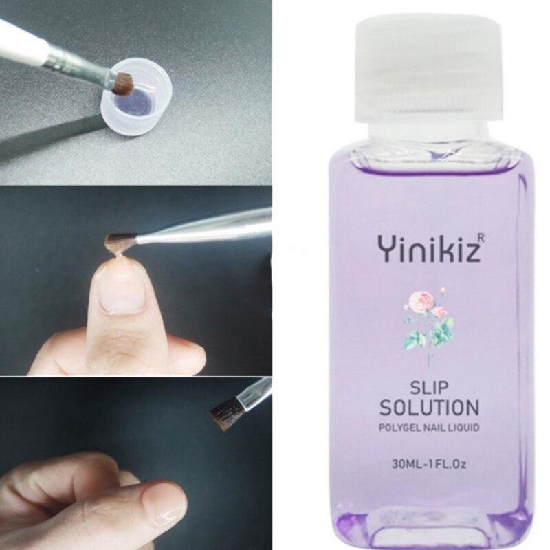 Buy Slip Solution Polygel Nail Liquid UV Gel Soak Off Nail Liquid Slip