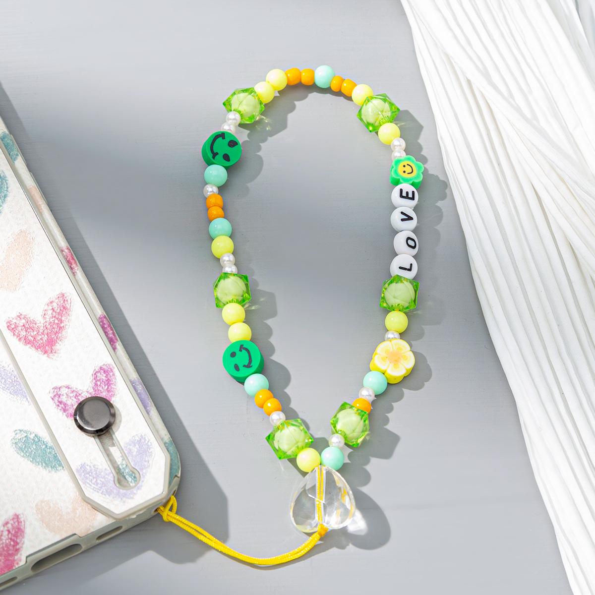 Модная Очаровательная цепочка для мобильного телефона с жемчугом и глиной — фото 20