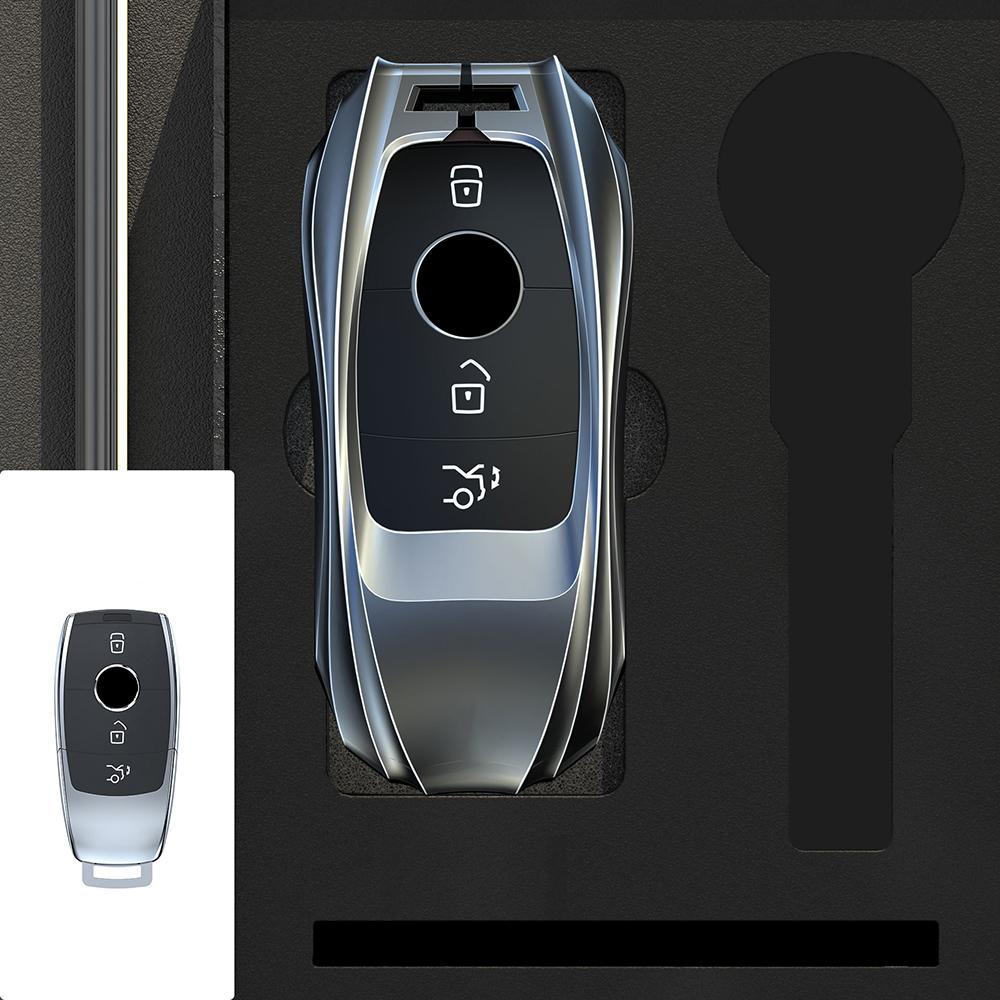 Kryt pouzdra na klíče ze slitiny zinku do auta pro Mercedes Benz třídy ACESG GLC CLE CLA GLB GLS W177 W205 W213 W222 X167 AMG