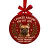 French Bulldog Ornaments for Christmas Tree Funny Acrylic French Bulldog Hanging Ornaments Gifts for Dog Lovers