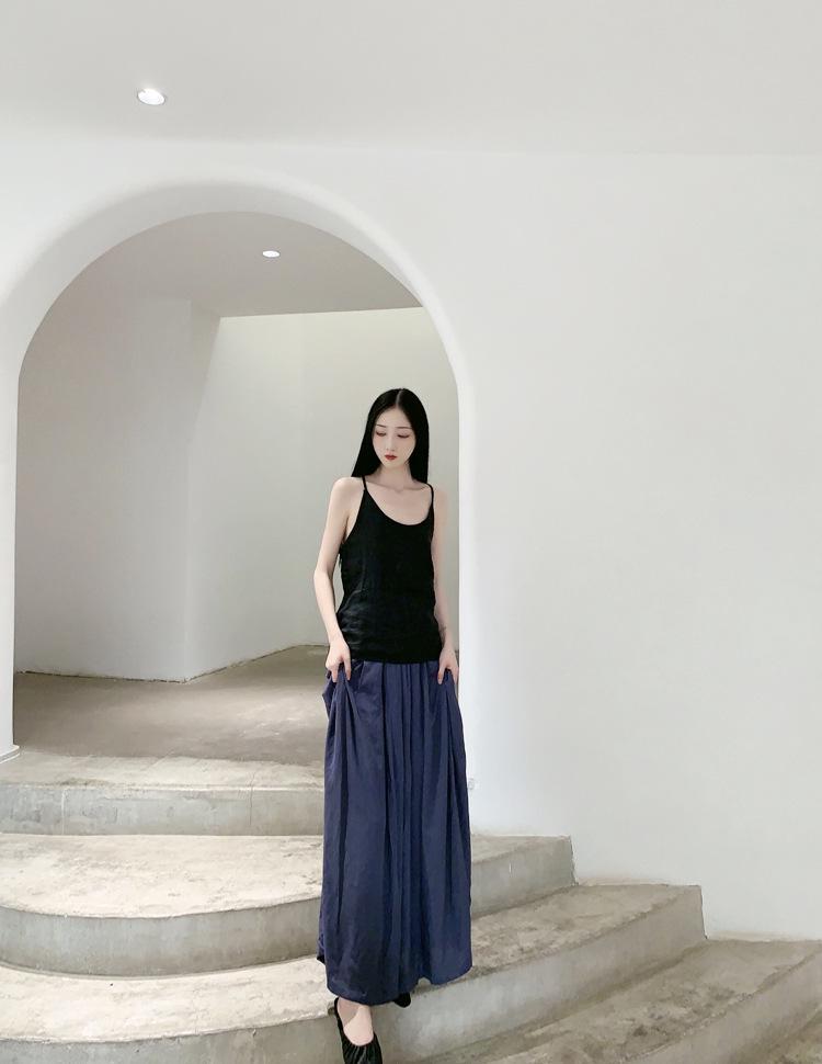 Xun'an Comfortable Loose Yoga Rayon Wide-Leg Pants – 2 Colors