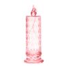 LED Candle Lights Romantic Rose Shadow Flameless Candles Lamp Elegant Crystal-like Pillar Candles