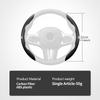 WET1 For Volkswagen VW Carbon Fiber Steering Wheel Trim Non Slip Durable Split Wheel Protector Passat Golf 4 5 6 Tiguan Polo Scirocco