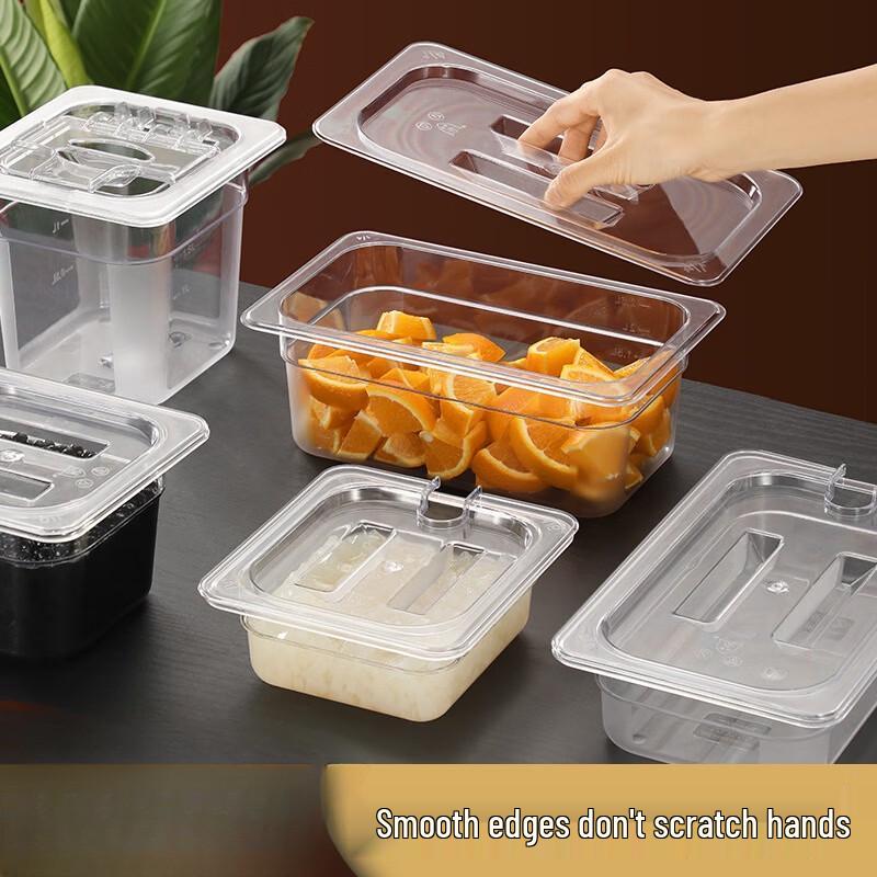 Meiliya Transparent Plastic 1/1 GN Food Pan