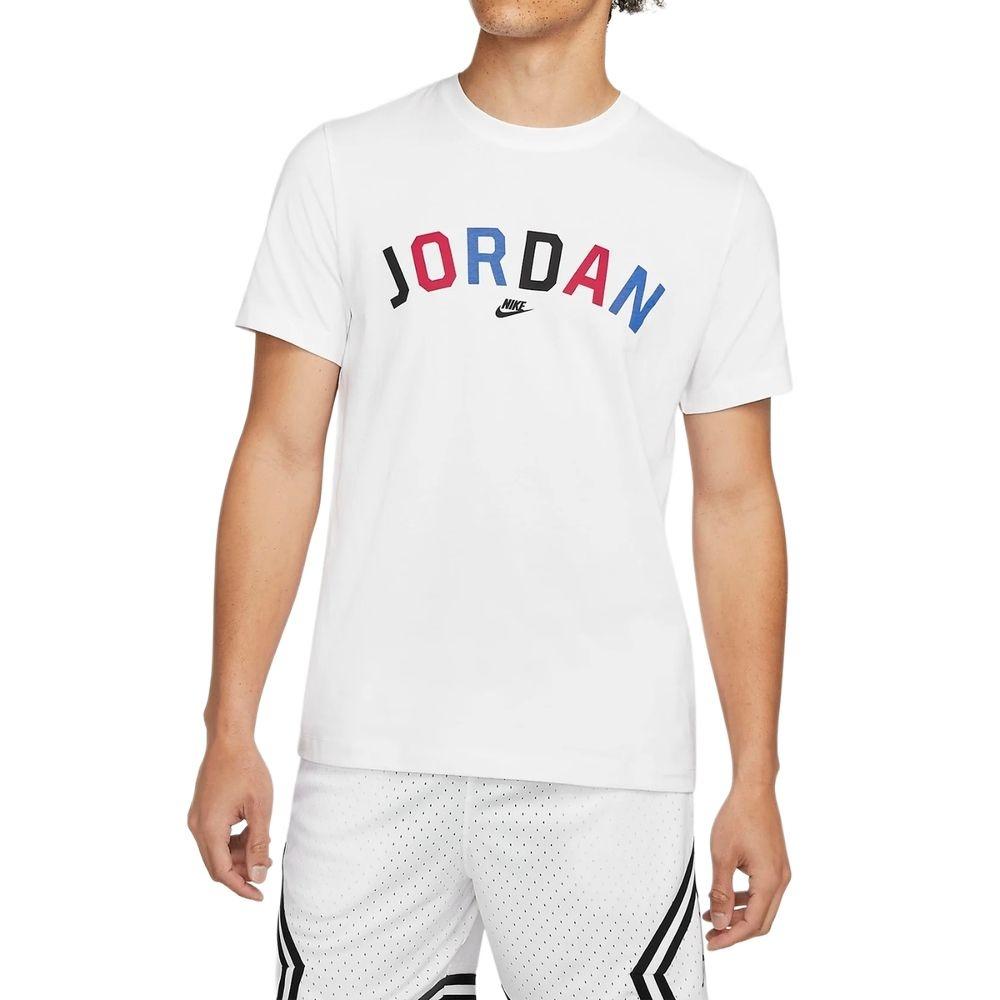 Men's Nike Multi-Color Alphabet Loose Breathable Running Training Short Sleeve White T-Shirt DH8979-100