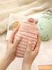 Silicon Hot-Water Bag Water Injection Hot Water Bottle Female Hot Compress Cute Portable Explosion-Proof Hand Warmer Dysmenorrhea Warm Belly Heating