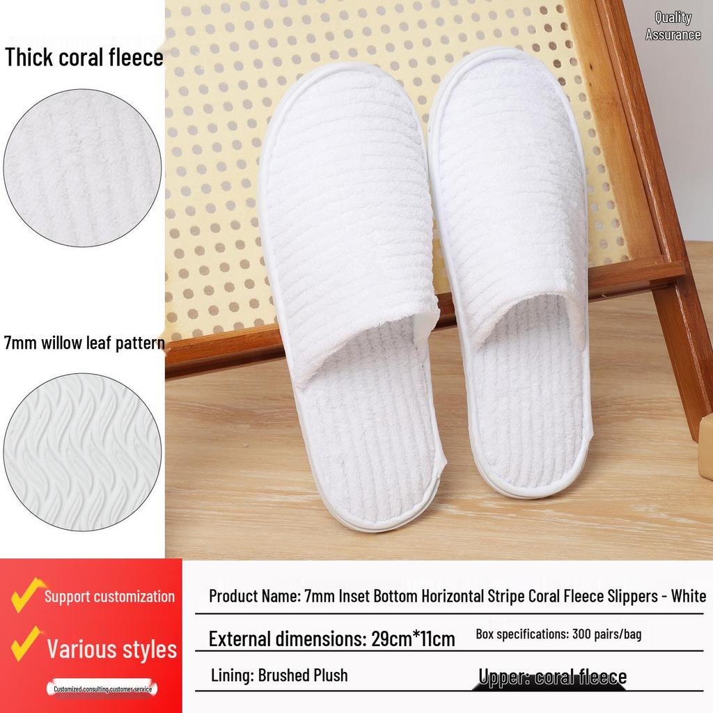 Thickened Washable Disposable Slippers for Hotels, B&Bs, Salons, and Guest Use