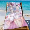 Game Saratoga Azur Lane Towel Sports Quick Dry Travel Camping Gear Sandproof Soft Light Large Beach Towel