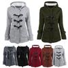 Elegant Women Trench Parka Hooded Coat Jacket Outwear Winter Warm Long Overcoat