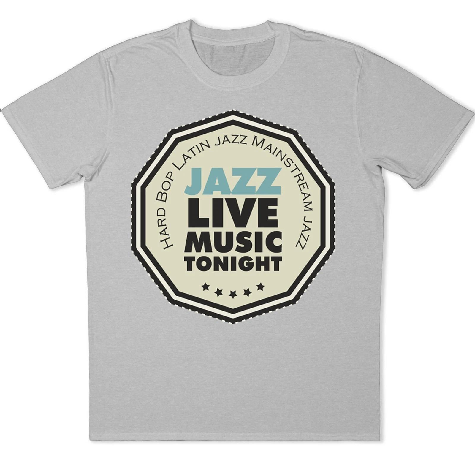Jazz Live Music Tonight Graphic T-Shirt Hard Bop Latin Concert Tee Trumpet Gift L