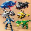 Boys Adult Toys Dinosaur Car Bricks Construction Set Military Model Micro Building Blocks 3d Mini Block Home Decoration Toy Gift