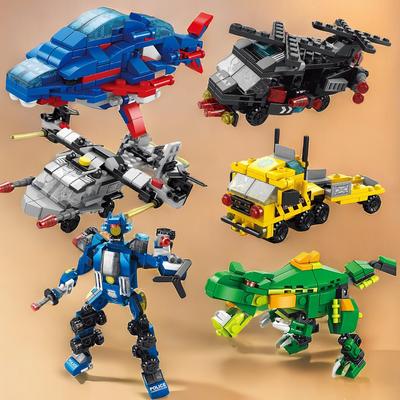 Boys Adult Toys Dinosaur Car Bricks Construction Set Military Model Micro Building Blocks 3d Mini Block Home Decoration Toy Gift