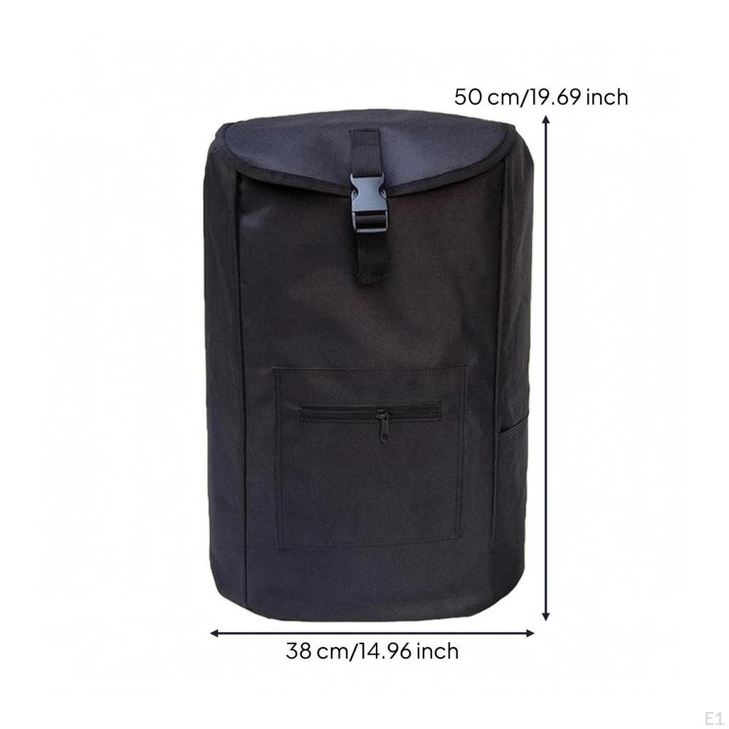StairClimbing Trolley Bag Black Shopping Carrier Rectangular