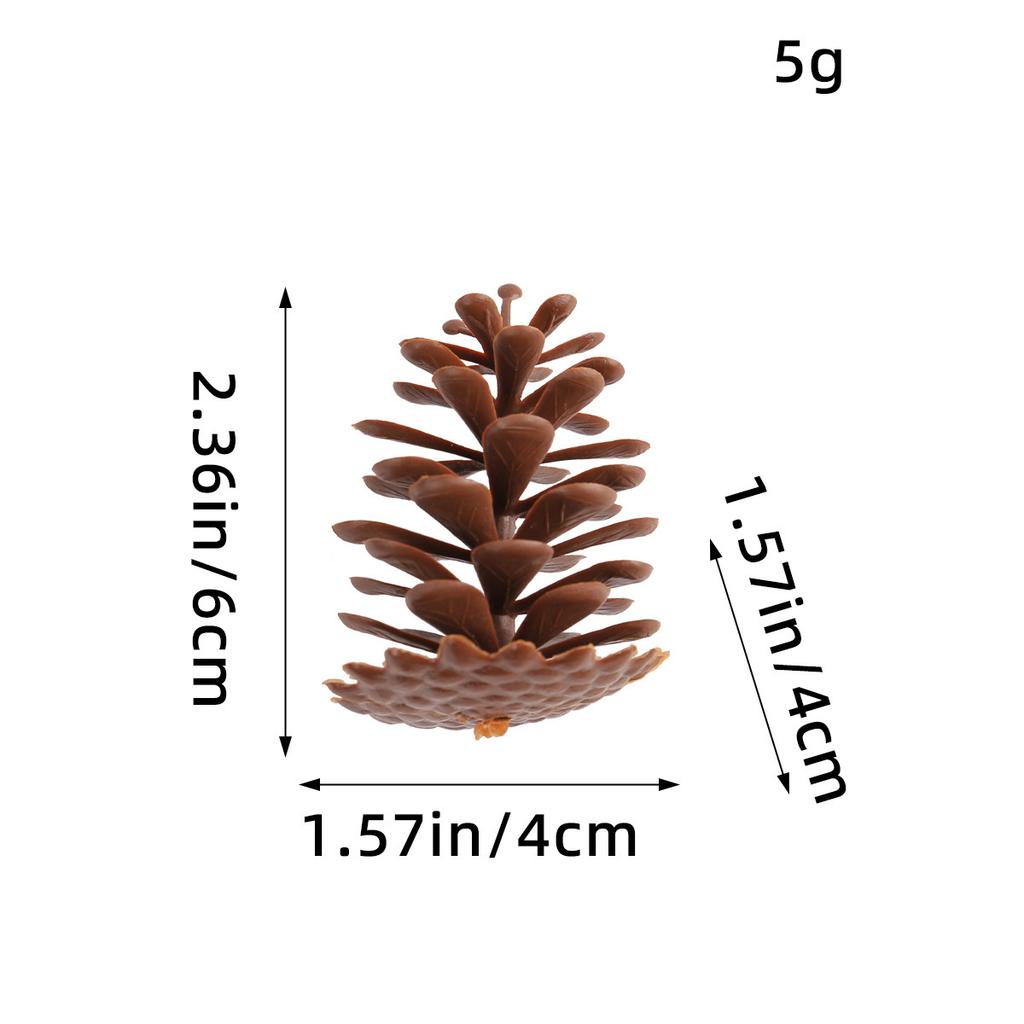 Pine Cones And Pine Flowers Christmas Decorations Pendant, Creative Diy Plastic Spruce Pine Accessories Shooting Props Ornament