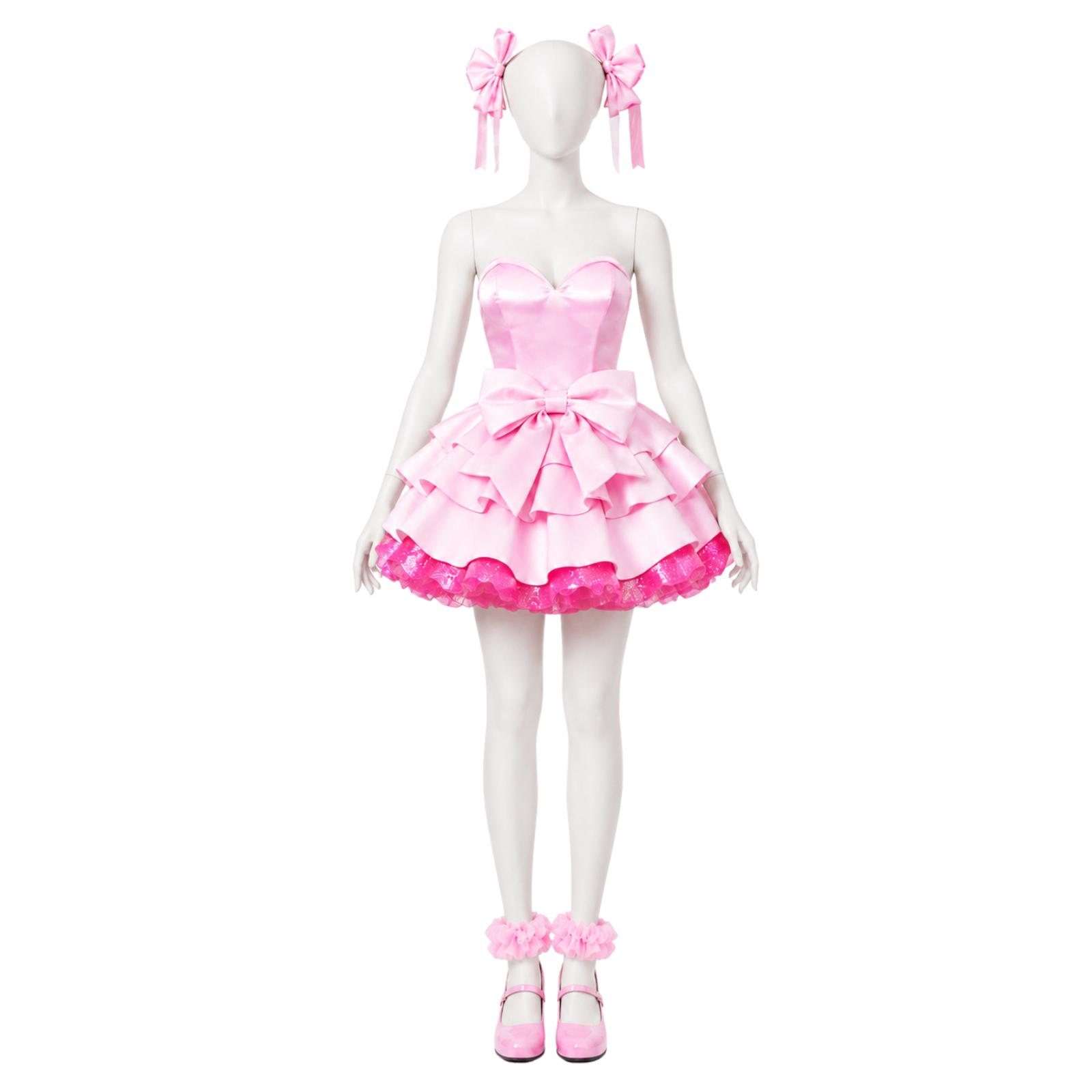 Mizi Cosplay Costume Pink Dress Halloween