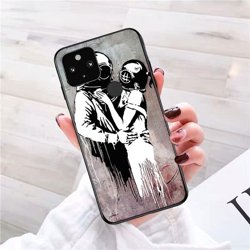 

Чехол для телефона с граффити Бэнкси в стиле стрит-арт для Google Pixel 7 Pro 7 6A 6 Pro 5A 4A 3A Pixel 4 XL Pixel 5 6 4 3 XL 3A XL 2 XL Google Pixel 6A