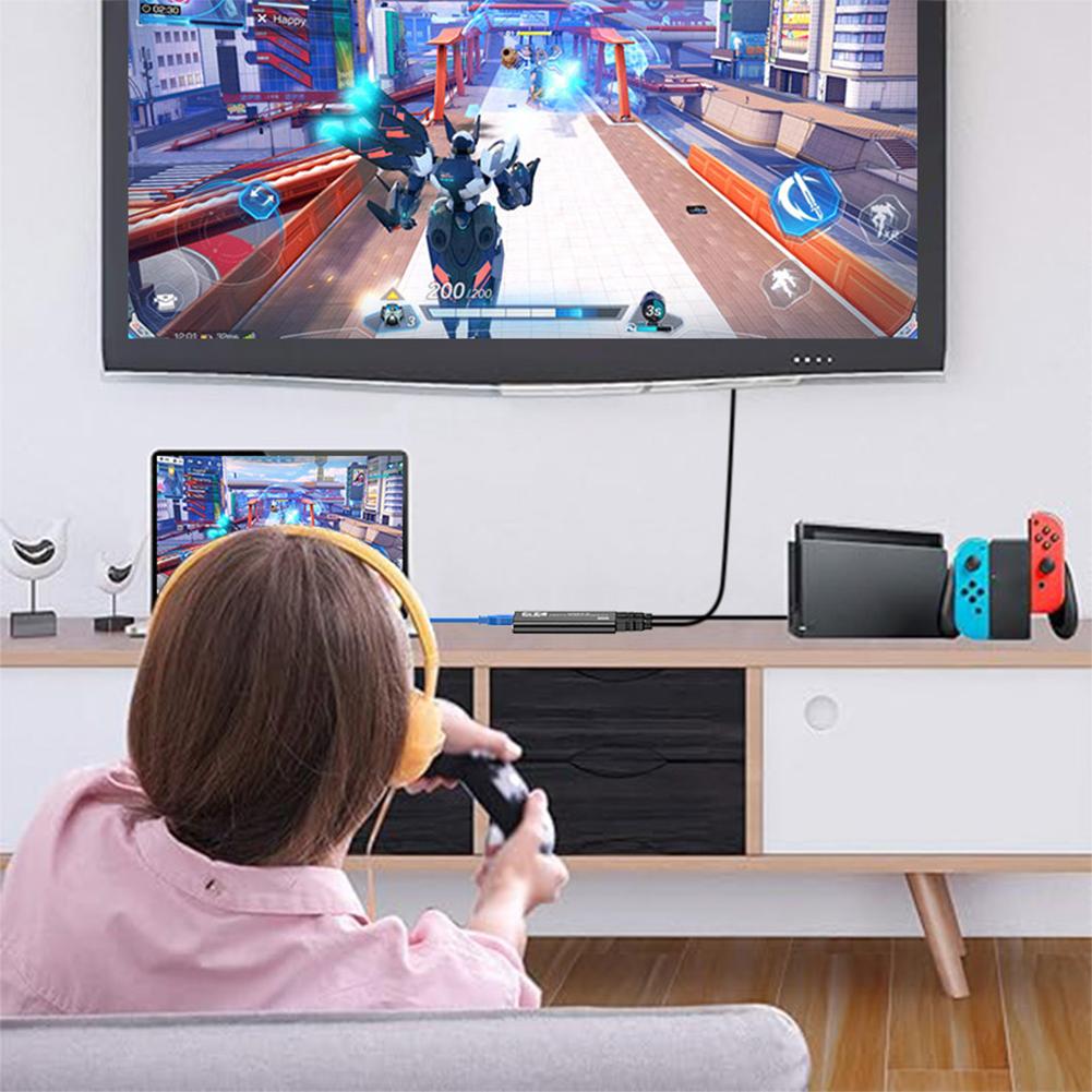 USB 3.0 4K HDMI-Compatible Capture Card 1080P 60FPS Video Grabber Gaming Capture Card Works for /Camera/PC