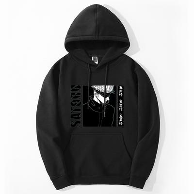 Jujutsu Kaisen Gojo Satoru Manga Graphic Hoodies Vintage Oversized Hooded Hip Hop Long Sleeves Cotton Hoodie Men Women Clothes