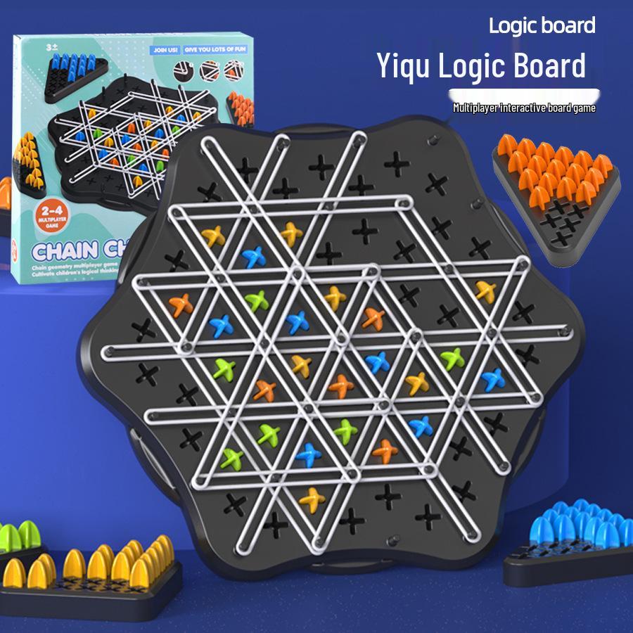 

Triangle Chain Checkers: Logic & Strategy Multiplayer Game for Kids