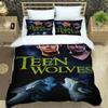 Mode-TV-Serie Teen Wolf 3D NEU Bettbezug Kissenbezug Bettwäsche-Set Erwachsener Junge Schlafzimmerdekoration Kinder Einzel Doppel Groß