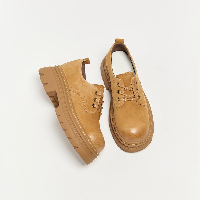 

Жіноча японська шкільна форма JK, низькі, на товстій підошві, в стилі 1461, шкіряні черевики на шнурівці 39