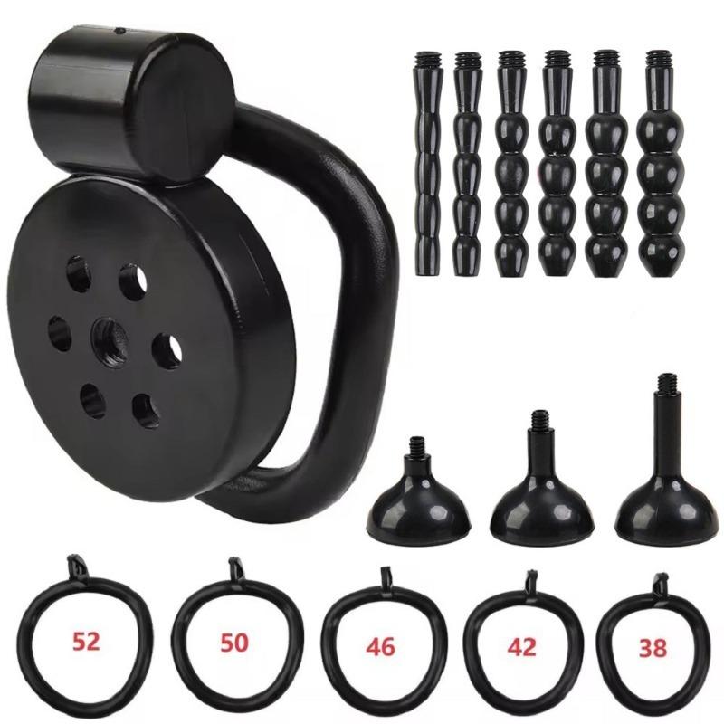 2026 Male Penis Chastity Cage Set Small Chastity Cage 5 Cock Rings With Urethral Sound Plug Penis Bondage Slave Man Sex Toy