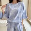 [emptio] Relaxing Wear, Tie Dye Pattern, Shorts, Room Wear, Top and Bottom Set, Women's