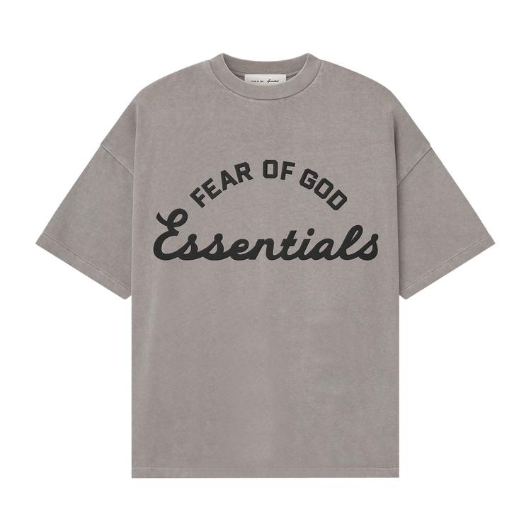 

Fear of God Essentials 90s Short-Sleeve Tee Faded Seal Unisex Tops Grey 125SP264113F S